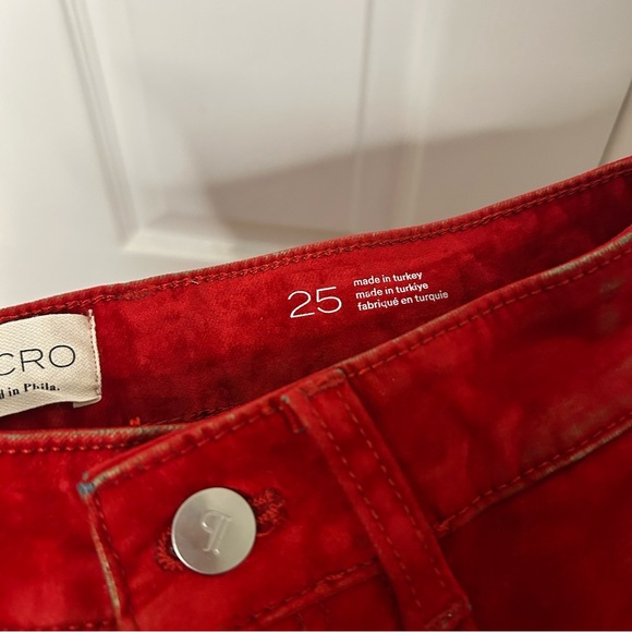 Anthropologie Pilcro The Annie Flocked High-Rise Straight-Leg Jeans - Picture 9 of 16